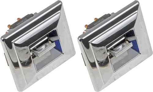 Vista 4 de Dorman 49241 Interruptor de ventana eléctrica, delantero derecho y trasero izquierdo/derecho, 1 botón compatible con modelos seleccionados plateado