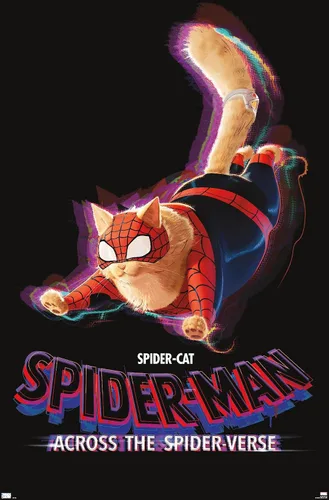 Vista 11 de Marvel Spider-Man: Across The Spider-Verse - Póster de pared de una hoja de Spider-Cat, 22.4 pulgadas de largo x 14.7 pulgadas de ancho, versión