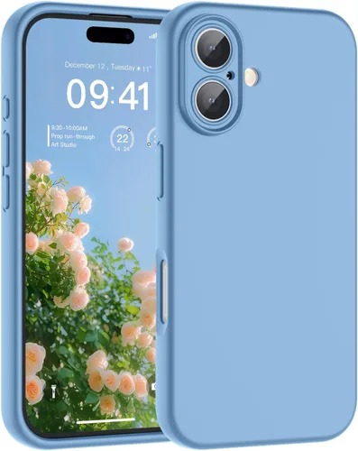 Vista 101 de SUPFINE - Funda diseñada para iPhone 12, silicona líquida premium con [forro de microfibra suave antiarañazos][protección de cámara mejorada], funda
