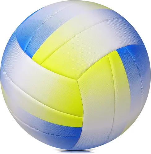 Vista 9 de Size 5 Volleyball - Durable PU Leather, Indoor/Outdoor. Soft Control, Great Airtightness for Training/Games. Ideal for All Ages