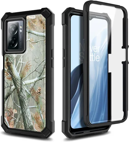 Vista 6 de NZND Funda compatible con OnePlus Nord N300 5G con [protector de pantalla integrado], funda protectora de cuerpo completo a prueba de golpes