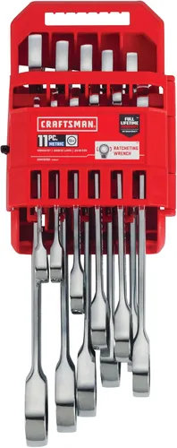 Vista 5 de CRAFTSMAN Juego de llaves de trinquete, métricas, 11 piezas (CMMT87021)