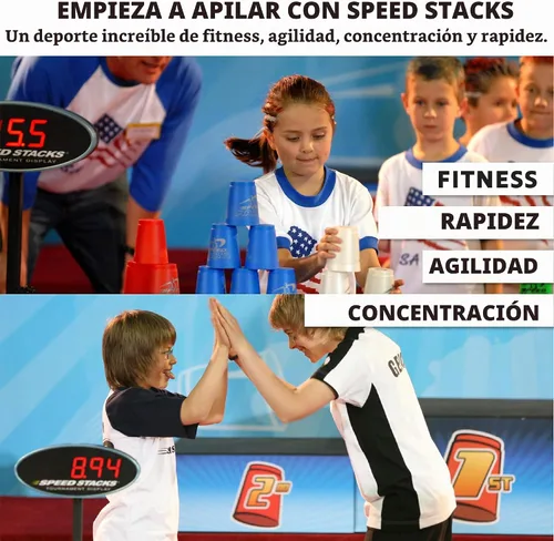 Vista 5 de Conjunto de vasos para apilar, deportivos, de Speed Stacks