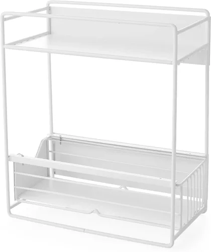 Vista 5 de Suprima® Estante deslizante magnético para nevera, color negro