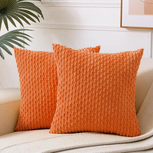 Vista 31 de Fancy Homi - Juego de 2 fundas de almohada decorativas de color rosa polvoriento de 30.5 x 30.5 cm con pompones para sofá cama, decoración moderna