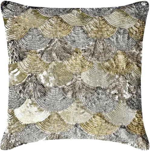 Vista 18 de The HomeCentric Funda de almohada personalizada, color plateado de 12 x 12 pulgadas, fundas de almohada de arpillera, enrejado y celosía y almohadas