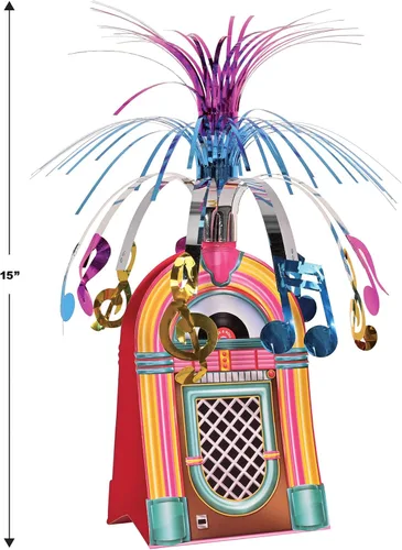 Vista 2 de Jukebox - Accesorio para centro de mesa de fiesta (1 unidad) (1/paquete)