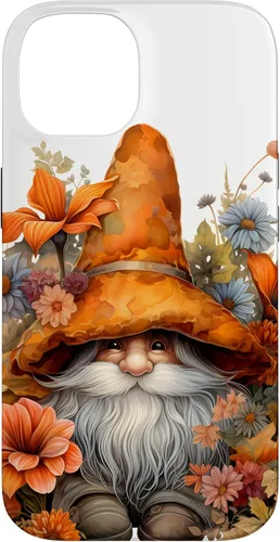 Vista 4 de Happy Fall Gnome Autumn Leaves Case for iPhone 17