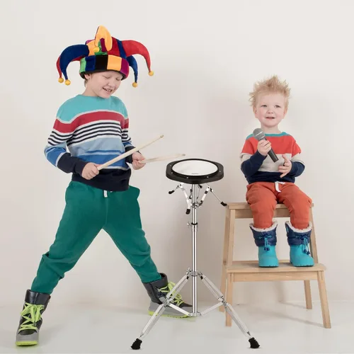 Vista 9 de Kit de Glockenspiel y Xilófono Eastar Avanzado de 32 Notas para Principiantes, Kit de Percusión con Almohadilla de Práctica de Tambor de 8 Pulgadas