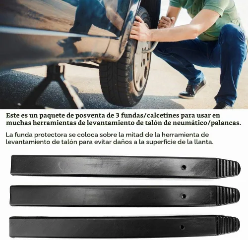 Vista 2 de Joyzan 3 piezas de barra de palanca para neumáticos, cubierta protectora para cambios de neumáticos, herramienta de elevación de perlas