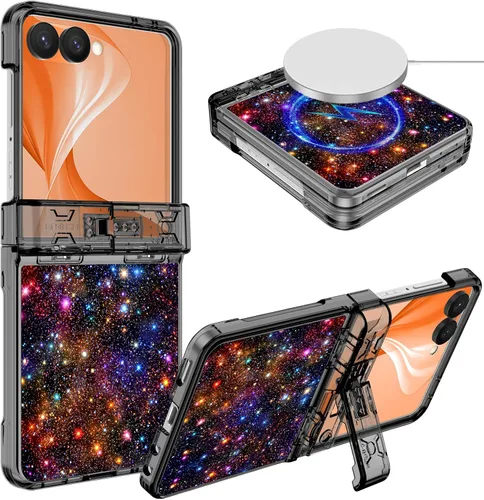 Vista 16 de Hekodonk Funda para Galaxy Z Fold 6, compatible con MagSafe, brilla en la oscuridad, protector de pantalla frontal, soporte, protección de bisagra