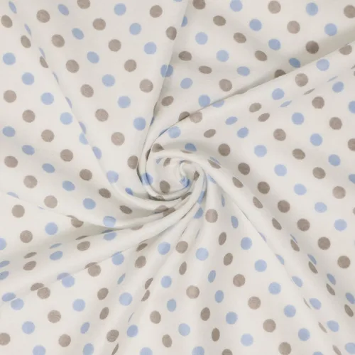 Vista 9 de Stitch & Sparkle 70% rayón de bambú/30% algodón, 42/44 pulgadas de ancho, ultra suave, transpirable, tela de costura para mantas, ropa y Polkadot