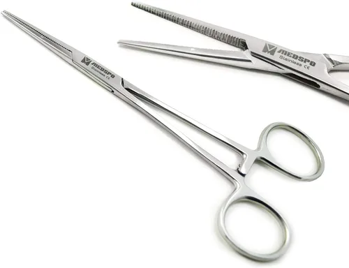 Vista 14 de MEDSPO Pinzas Profesionales Portaagujas Quirúrgico Dental Médico Ortopédico con Bloqueo Sutura Veterinaria Restaurativa Instrumentos