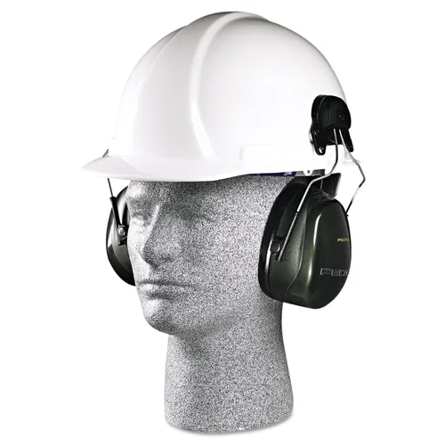 Vista 2 de 3M PELTOR Optime 101 Orejeras H7P3E-01, casco duro adjunto