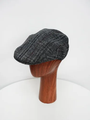Vista 2 de TAILORMAP Harris Tweed Newsboy - Gorra plana 100% lana para hombre