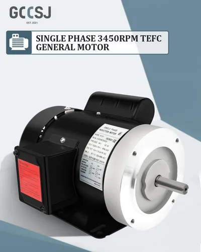 Vista 2 de Motor del compresor de aire 1HP,Motor eléctrico de uso general,Monofásico 3450RPM 56C Marco TEFC CW/CCW