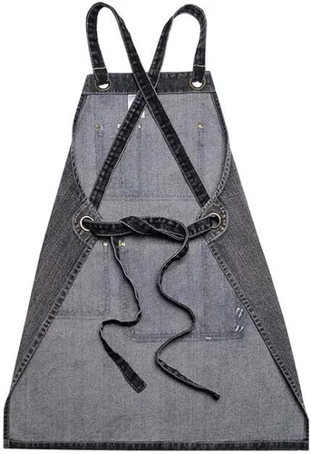 Vista 8 de Delantal ajustable para adultos, delantal de mezclilla con bolsillo, accesorios de cocina para mujeres y hombres, dos colores y 2 tamaños