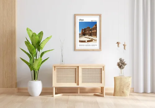 Vista 5 de Póster de Libia, impresión de Libia, arte de pared, impresión de viaje, destino de viaje, pintura al óleo, póster para colgar en la pared, 395