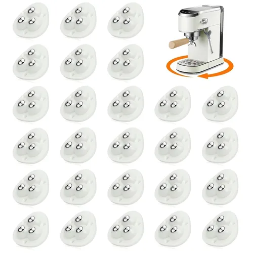 Vista 19 de TRVL FIELDER Ruedas giratorias autoadhesivas – Rueda universal giratoria de 360°, rodamiento de transferencia de bolas mini para pequeños