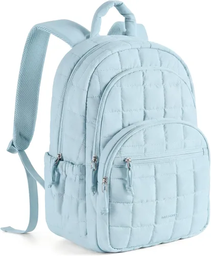 Vista 22 de BAGSMART Mochila de viaje para mujer, mochila universitaria para laptop de Negro