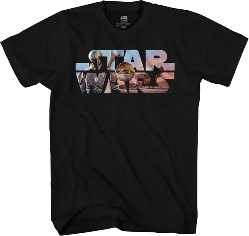 Vista 3 de STAR WARS Mandalorian Fill - Camiseta flotante infantil para adultos