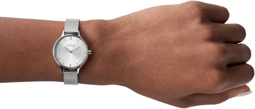 Vista 4 de Skagen Anita Women's Watch with Stainless Steel Mesh or Leather Band