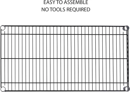 Vista 5 de Alera Kit de estantería de alambre de 5 estantes con ruedas y revestimientos para estantes, 36 pulgadas de ancho x 18 pulgadas de profundidad x 72
