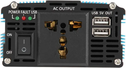 Vista 5 de 500W DC 12V a AC 220V-240V pico 600W convertidor de coche adaptador USB dual