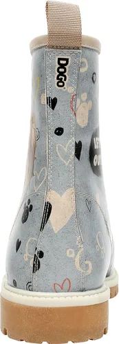 Vista 8 de DOGO Botas largas para mujer botas de invierno de cuero vegano y diseño único para mujer, botas cómodas y elegantes para mujer