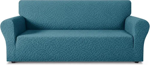 Vista 109 de ZNSAYOTX 1 Funda de silla Jacquard para sala de estar, funda de silla de alta elasticidad con brazos, antideslizante, apta para mascotas, funda