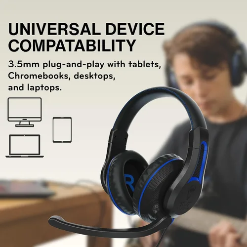 Vista 5 de TWT Audio Duro, TW210 (2.ª generación) Auriculares negros con cable premium con micrófono reductor de ruido (conector de 0.138 in)