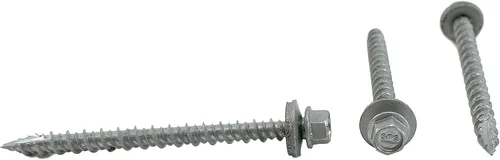 Vista 10 de Chenango Supply - N.9 x 1 pulgada cabeza de arandela hexagonal Tornillo de techo de metal autoinicial/autorroscante de metal a madera, techos