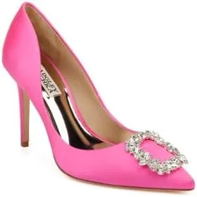 Vista 3 de Badgley Mischka Cher Pump - Zapatos de tacón de aguja para mujer con tacón de aguja de 3.75