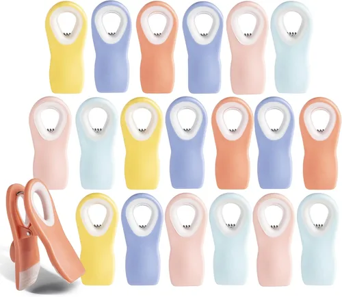 Vista 22 de COOK WITH COLOR Clips para bolsas de chips con imán para almacenamiento de alimentos con agarre hermético para bolsas de pan, bolsas de aperitivos