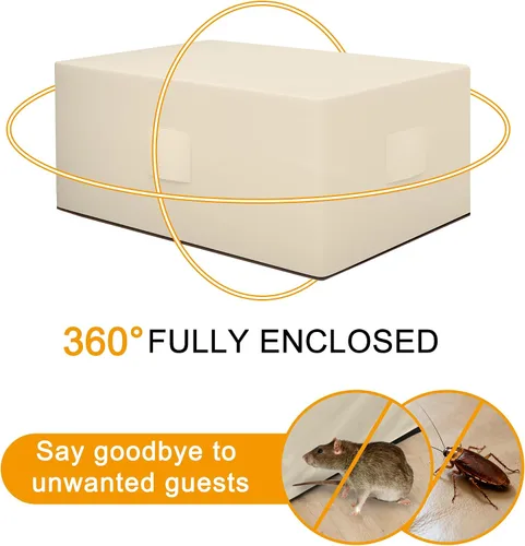 Vista 3 de HDCAXKJ Fundas impermeables para muebles de patio, funda para tumbona para exteriores, funda resistente con cremallera, resistente a la intemperie