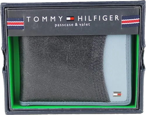Vista 5 de Cartera de cuero para hombre con doble pasarela y valet de Tommy Hilfiger