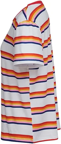Vista 4 de Max Mayfield - Disfraz de arco iris, camiseta de Max Mayfield, camisa a rayas, camiseta de manga corta