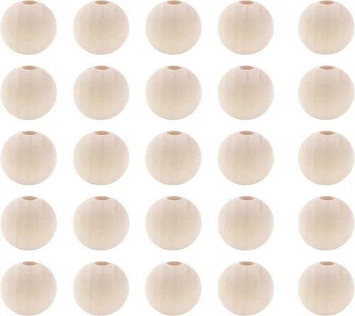 Vista 71 de Mandala Crafts - 2000 cuentas de madera redondas pequeñas de 6 mm para manualidades, suministros de macramé - cuentas de madera natural negra sin