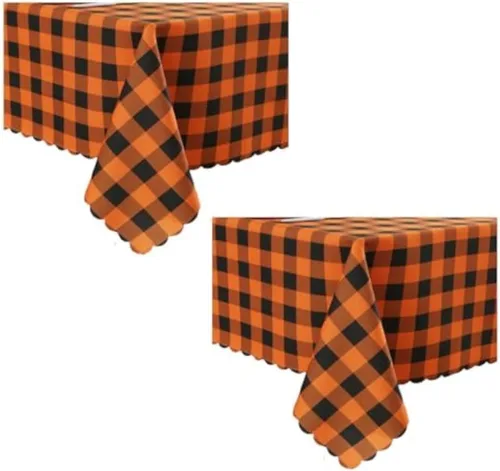 Vista 44 de MANGATA CASA Mantel de cuadros rosa para mesas cuadradas, mantel a cuadros, impermeable, para cocina y mesa, mantel de poliéster a cuadros sin Rosa