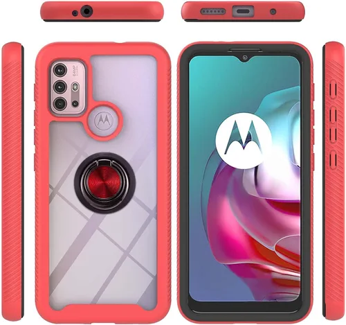 Vista 13 de Funda compatible con Xiaomi Poco X3 NFC, compatible con Xiaomi Poco X3 Pro/Poco X3 Ring Stand 3 en 1, color negro
