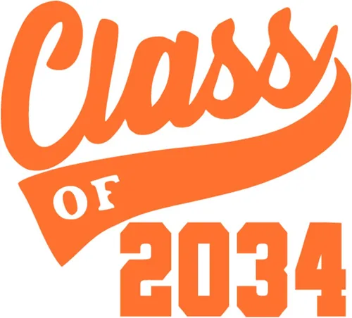Vista 15 de Adhesivo de graduación para planchar en la clase de 2034, calcomanía para camiseta de secundaria, parche de graduación HTV para graduados