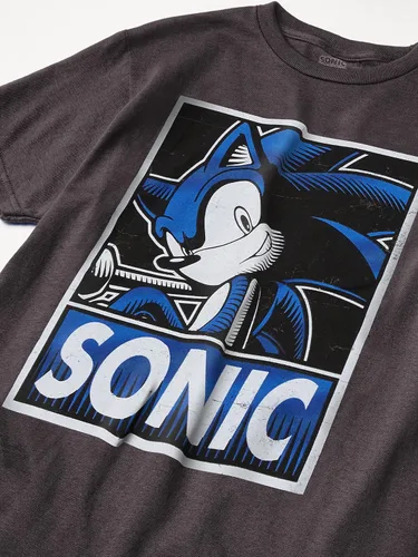 Vista 2 de Sega Boys Hedgehog Short Sleeve Tee-Sonic, Tails, Knuckles