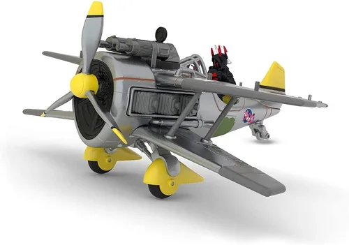 Vista 2 de Fortnite Battle Royale Collection: X-4 - Figura de avión de batalla Stormwing y Rey Helado