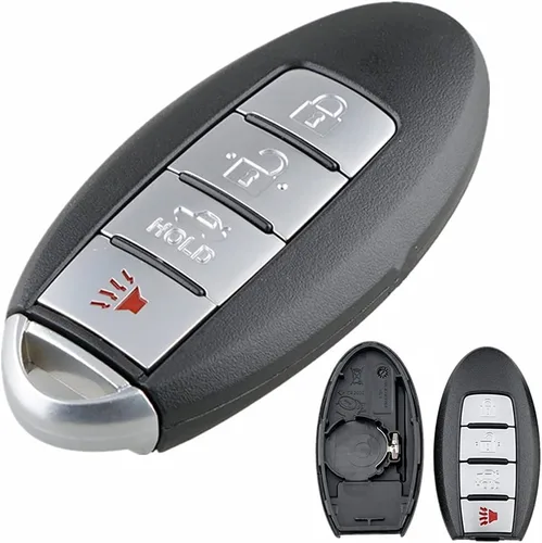Vista 4 de Funda para llave remota de 4 botones para Nissan Murano 350Z 370Z GT-R Sentra Rogue Altima Maxima Versa Infiniti g35 qx56 fx35 q50 g37 m35 qx60 i35