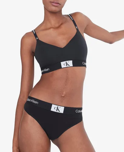 Vista 3 de Calvin Klein Bragas modernas de algodón 1996 para mujer, paquete múltiple