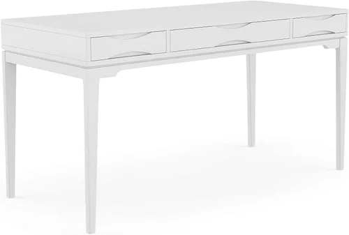 Vista 16 de SIMPLIHOME Harper 48" Wide Solid Wood Writing Desk in Black
