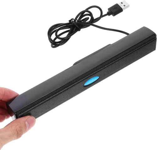 Vista 4 de HOMSFOU Barra de sonido de TV Barra de sonido USB Altavoz USB Surround Sound Bar, mediano, negro