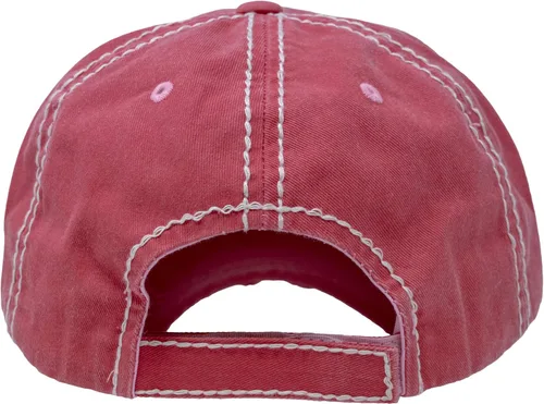 Vista 2 de Gorra de béisbol Funky Junque para mujer, estilo vintage, con parche bordado, con aspecto envejecido, sin estructura