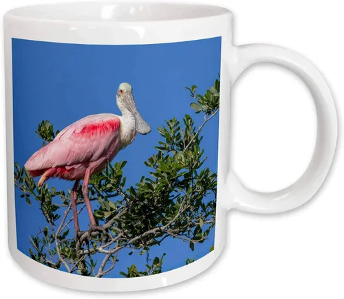 Vista 7 de 3dRose, Taza roja bicolor de 11 oz, rojo/blanco