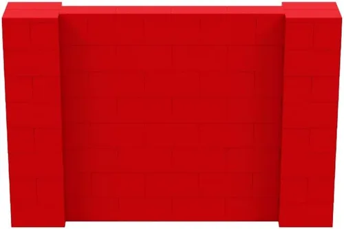 Vista 130 de EverBlock Kit de pared de 5 x 4 pies Bloques de construcción modulares Sistema de pared para edificios, pantallas y estructuras Divisor